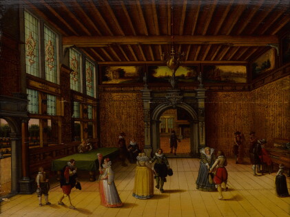 Catalog image of Courtly Figures in an Interior