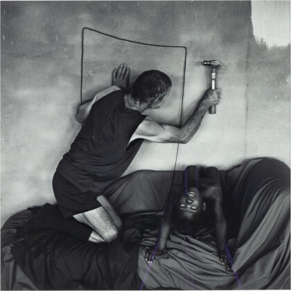 Catalog image of Les Hammering into Wall