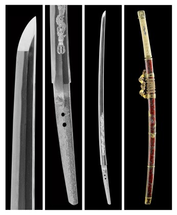 View 1 of Lot 35: A Katana | Signed Chikuzen kuni Minamoto Nobukini Heijiro Yoshinao saku | Edo period, 19th century