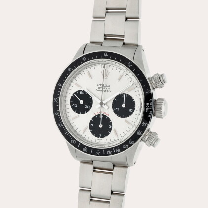 Catalog image of Daytona, Reference 6263 | A stainless steel chronograph wristwatch with bracele…