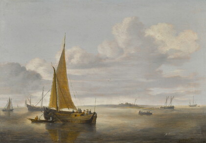 Catalog image of Seascape with sailing and fishing boats