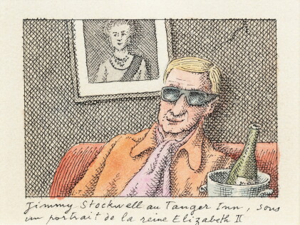Catalog image of jimmy stockwell au tanger inn, sous un portrait de la reine elizabeth ii