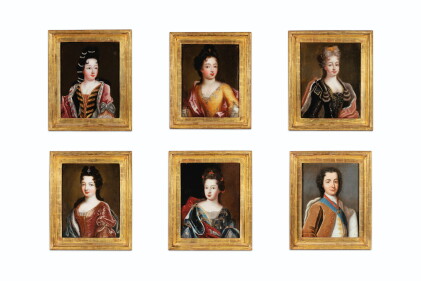 Catalog image of follower of pierre gobert | 6 portraits of the savoy family | suiveur de pierre…