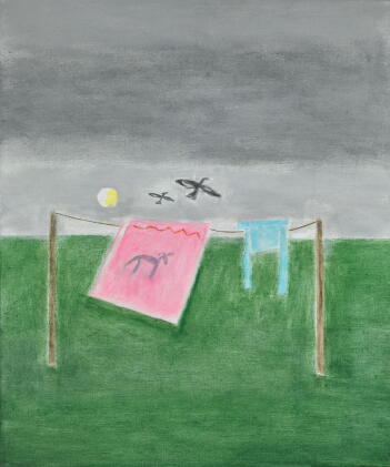 Catalog image of craigie aitchison, r.a. | washing line, montecastelli