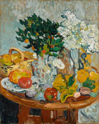 Catalog image of Nature morte aux fleurs et aux fruits