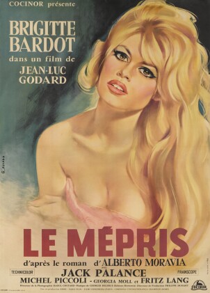 Le Mepris (1963) poster, French