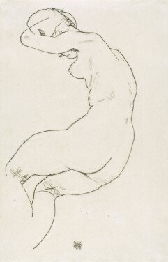 View 1 of Lot 344: Gebeugter Frauenakt (Female Nude, Bending Over)