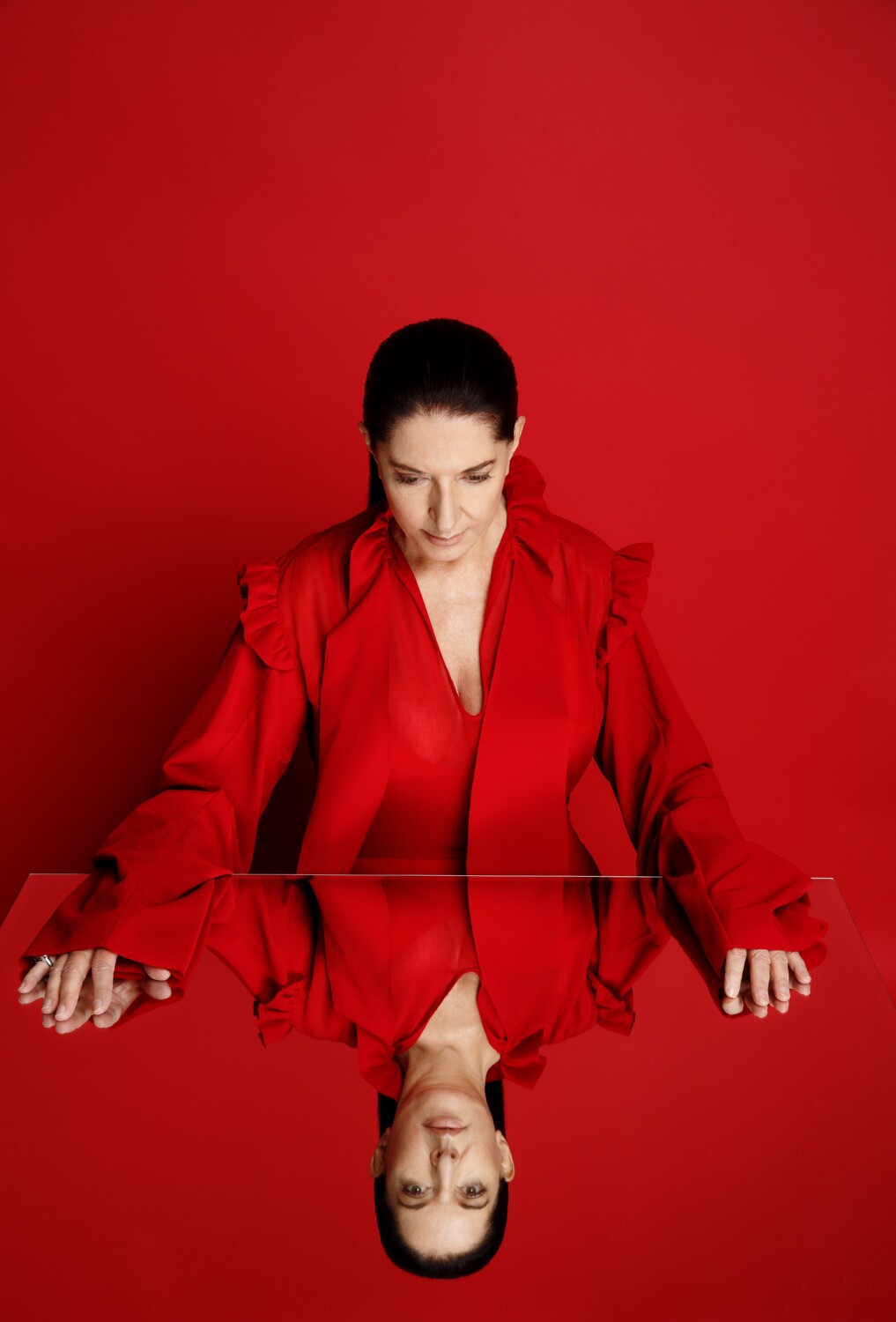 marina abramovic red dress Marina Abramovic on 'violent' childhood: My parents slept next to their pistols