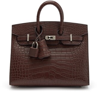 View 1 of Lot 37: Havane Matte Alligator Birkin 20 Sellier Palladium Hardware, 2024