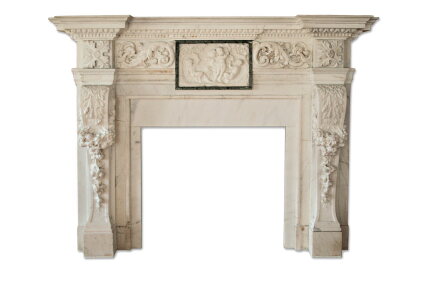 Catalog image of George III Revival White Marble Chimneypiece, 19th Century