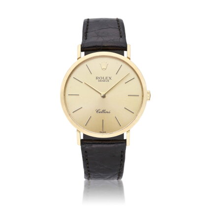Catalog image of Reference 4112 Cellini | A pink gold wristwatch, Circa 1995