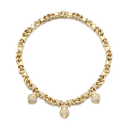 Catalog image of Gold and diamond necklace
