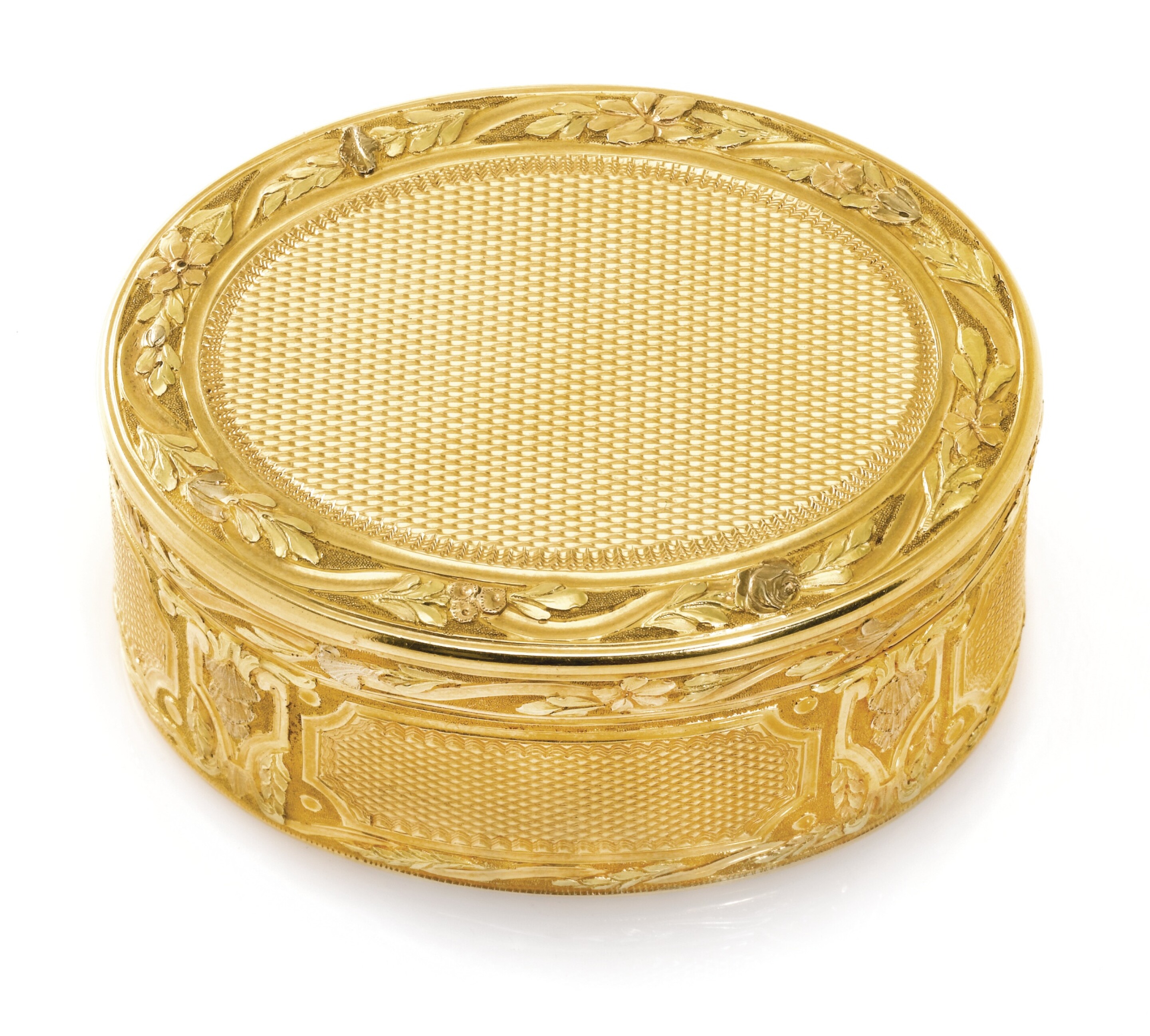 (#72) A threecolour gold snuff box, JeanMarie Tiron, Paris, 1770
