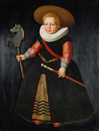 Catalog image of dutch school, circa 1630 | a portrait of a young boy, full-length, wearing a gr…