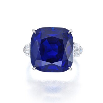 View 1 of Lot 67: Bulgari | A Superb Sapphire and Diamond Ring