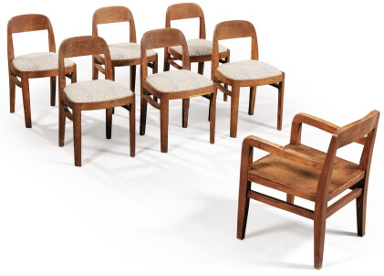 Catalog image of french school, 20th century | a set of six chairs