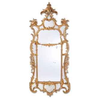 View 1 of Lot 26: A George III Giltwood Mirror, circa 1765
