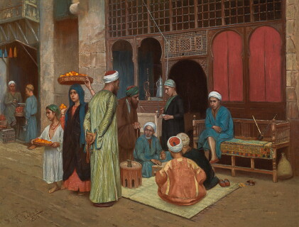 Catalog image of rudolf weisse | outside a coffee house