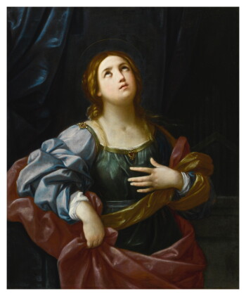 Catalog image of sold without reserve | studio of guido reni | saint cecilia, three-quarter leng…