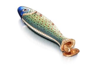 View 1 of Lot 17: A Pearl-Set Gold and Enamel Double-Opening Case, Geneva, early 19th Century