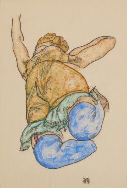 View 1 of Lot 455: Reclining Woman with Blue Stockings