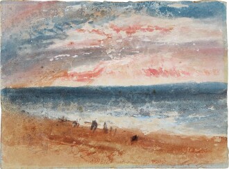 View 1 of Lot 60: Figures on a beach at Margate, Kent