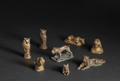 Catalog image of Group of Animal Paperweights