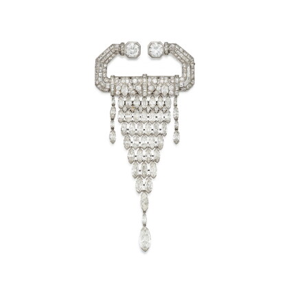 Catalog image of Diamond Brooch, France | 鑽石胸針，法國