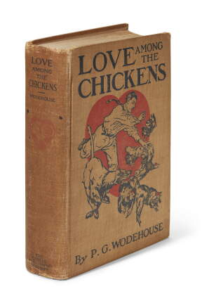 Catalog image of wodehouse, collection of 8 volumes, 1909-31, including love among the chickens,…