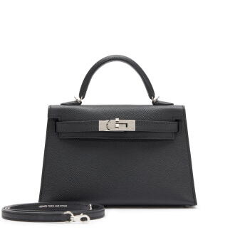 View 1 of Lot 4: Black Epsom Mini Kelly II 20 Palladium Hardware, 2025