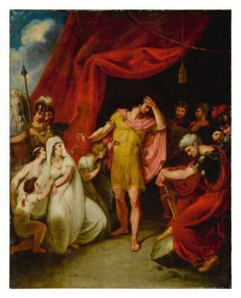 Catalog image of attributed to william hamilton, r.a. | coriolanus act v, scene iii