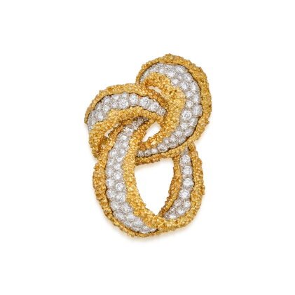 Catalog image of Gold and Diamond Clip-Brooch