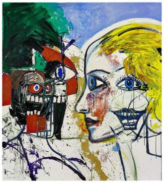 View 1 of Lot 518: George Condo 喬治・康多 | Untitled (Artist and Muse) 無題（藝術家與繆斯）     