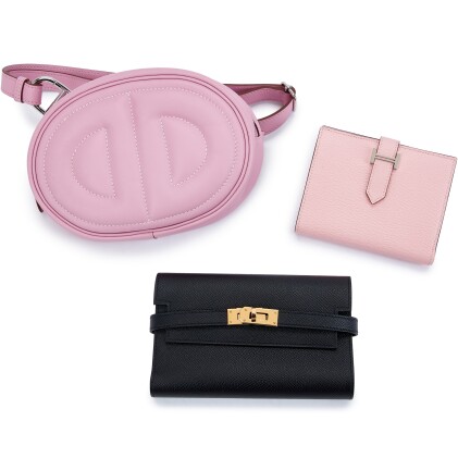View 1 of Lot 6081: Set of Three In-The-Loop Belt Bag, Bearn Compact Wallet and Kelly Depliant Wallet