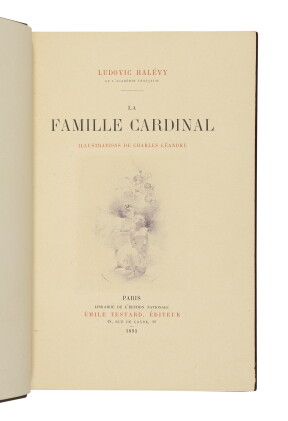 Catalog image of leandre, charles — ludovic halevy | la famille cardinal. paris: e. testard, 1893