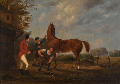 Catalog image of irish school, early 19th century | a training tout and a quick shod