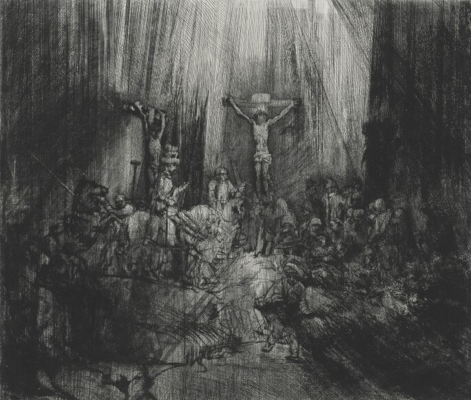 Rembrandt-van-Rijn-Christ-Crucified-Between-Two-Thieves