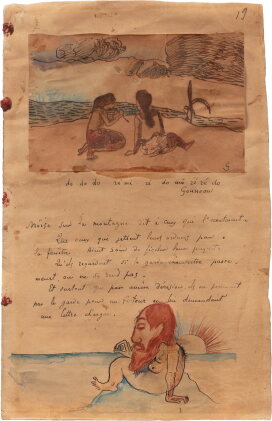 Catalog image of Moïse sur la montage et Tahitiennes jouant de la flûte