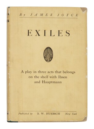 View 1 of Lot 119: Joyce, James | First American edition of Exiles, in the scarce dust-jacket