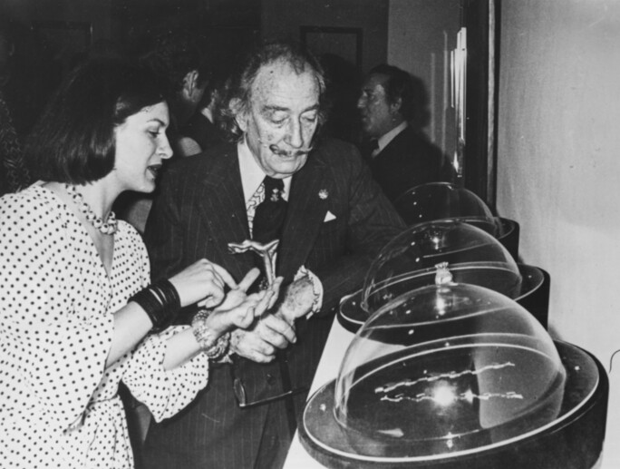 Salvador Dali and Paloma Picasso