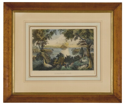 Catalog image of currier & ives (publishers) | saratoga lake, [and:] the katz-kills in the winter