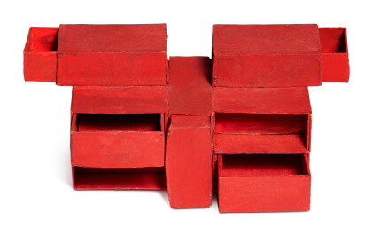 Catalog image of Estrutura de caixas de fósforos vermelho (7 caixas)