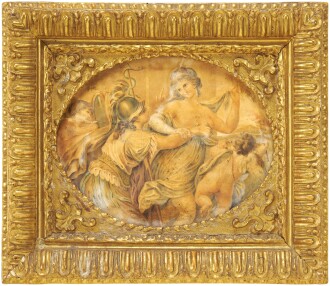 View 1 of Lot 242: An Italian scagliola panel after Giovanni Battista Cipriani (1727-1785), probably first half 19th century
