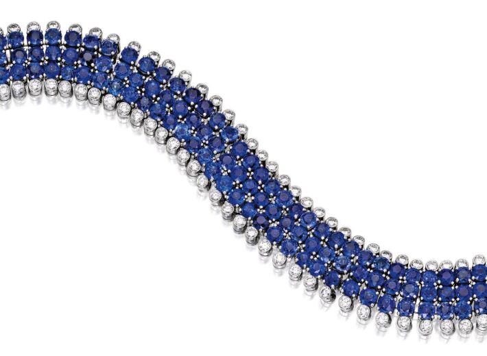 Aletto Brothers Sapphire and Diamond Bracelet in an auction selling fine jewels