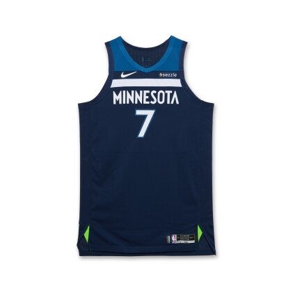 View 1 of Lot 68: Joe Ingles Minnesota Timberwolves 2025 NBA Playoffs Western Conference Finals Game Issued Icon Edition Jersey | Game 4