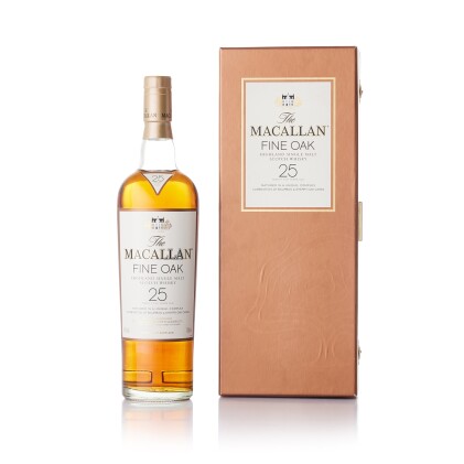 View 1 of Lot 1221: The Macallan 25 Year Old Fine Oak 43.0 abv NV (1 BT70)