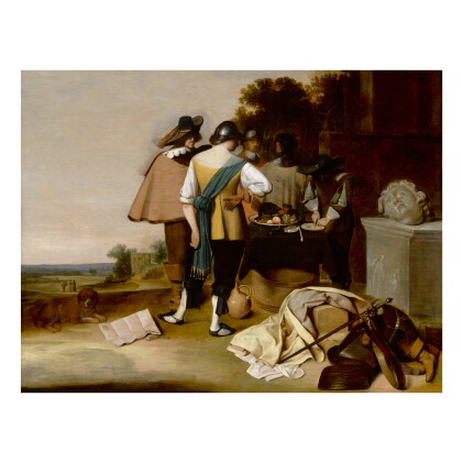 Catalog image of pieter jacobsz. duyfhuysen | a group of soldiers resting near classical remains…