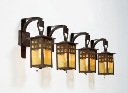 Catalog image of Four Lattice Wall Sconces