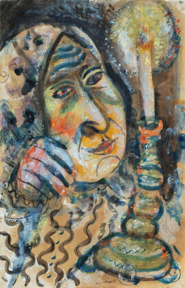 Catalog image of marc chagall | femme à la bougie ou ma grand-mère