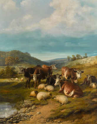Catalog image of Cattle and Sheep at a Watering Place